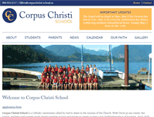 Tablet Screenshot of corpuschristi-school.ca